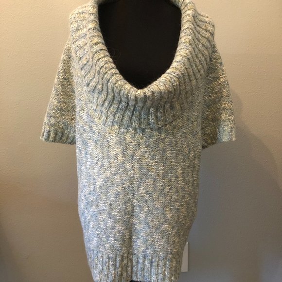 Kensie Alpaca Wool Blend Cowl Neck Chunky Sweater Tunic - Picture 1 of 7